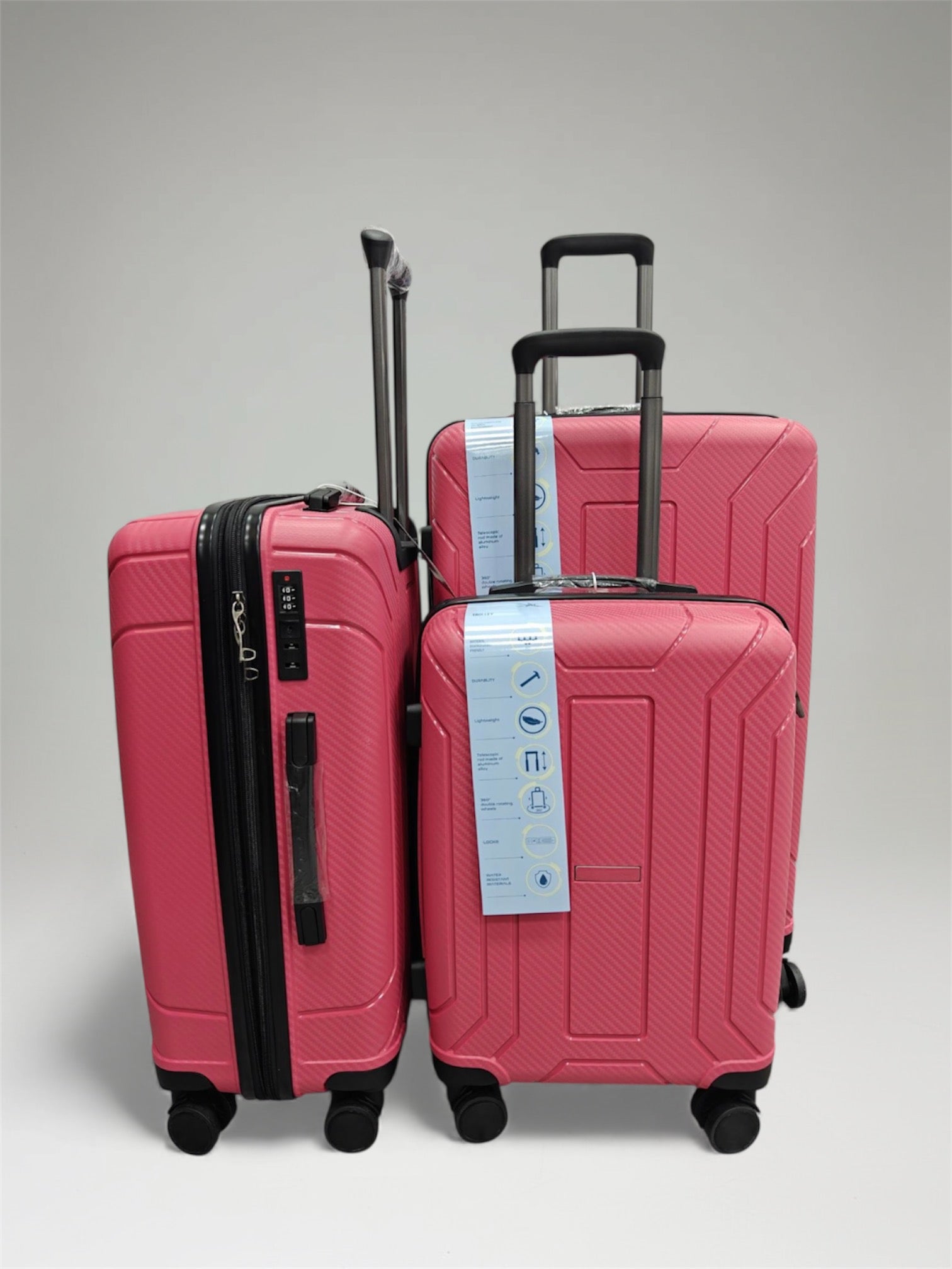 Juego de 3 Maletas Polipropileno Expansibles Neo