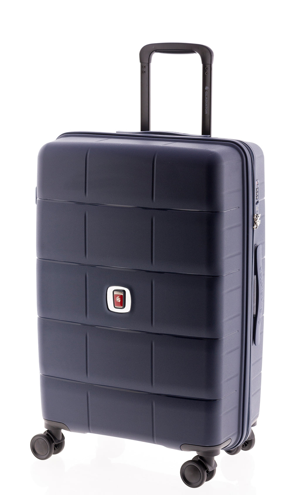 MALETA MEDIANA POLIPROPILENO 4 RUEDAS DOBLES MAGIC GLADIATOR