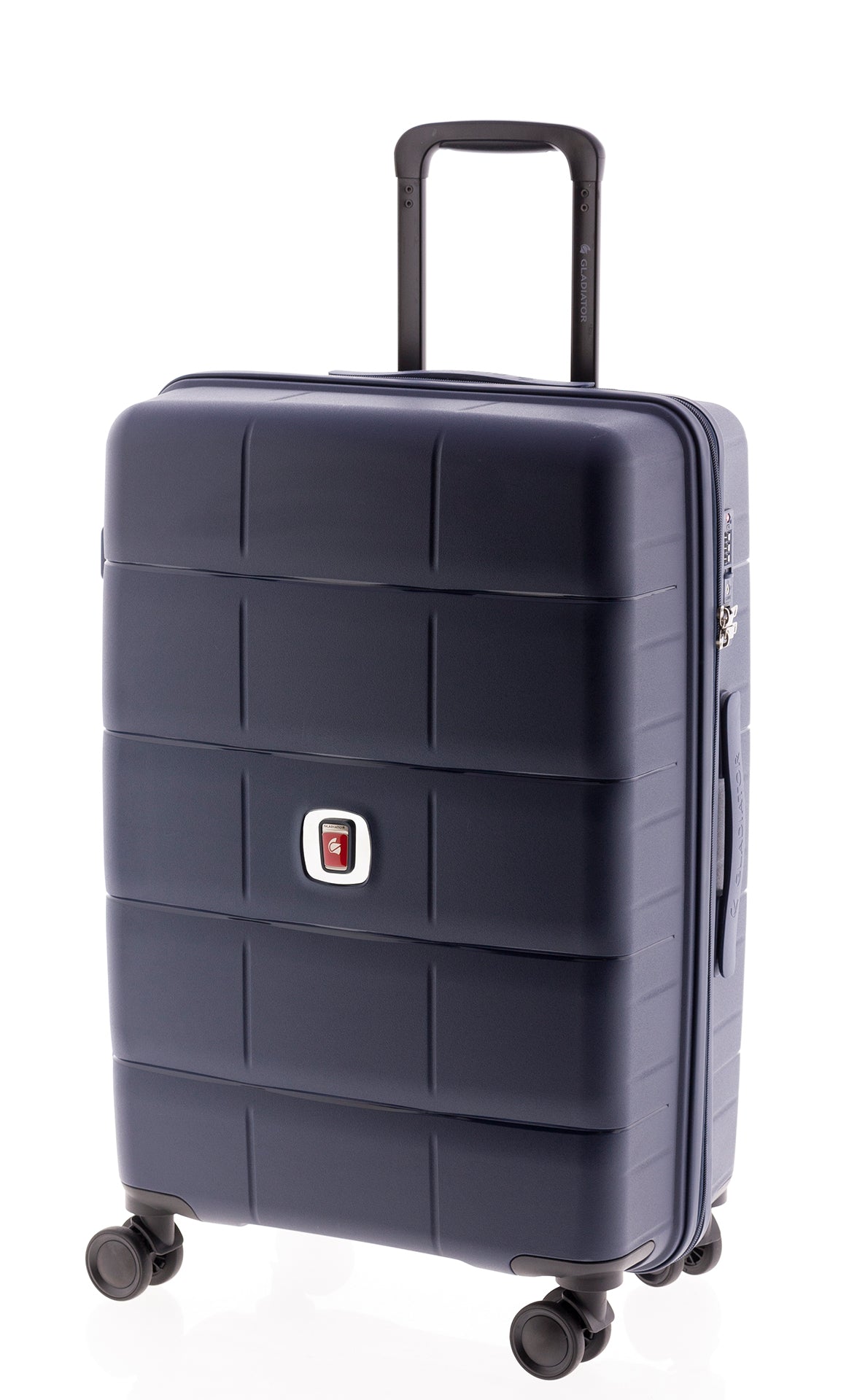 MALETA MEDIANA POLIPROPILENO 4 RUEDAS DOBLES MAGIC GLADIATOR