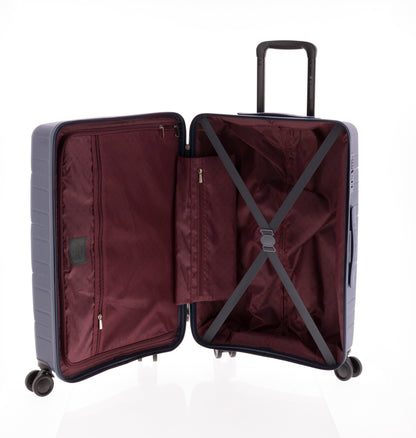 MALETA MEDIANA POLIPROPILENO 4 RUEDAS DOBLES MAGIC GLADIATOR