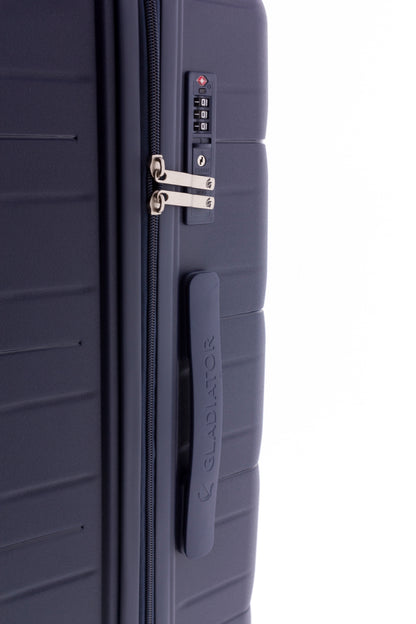 MALETA MEDIANA POLIPROPILENO 4 RUEDAS DOBLES MAGIC GLADIATOR