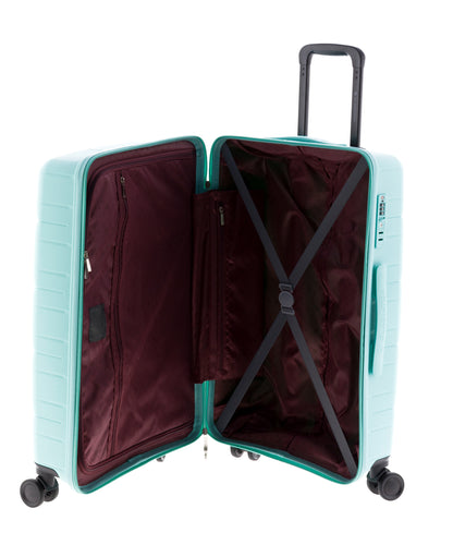 MALETA MEDIANA POLIPROPILENO 4 RUEDAS DOBLES MAGIC GLADIATOR