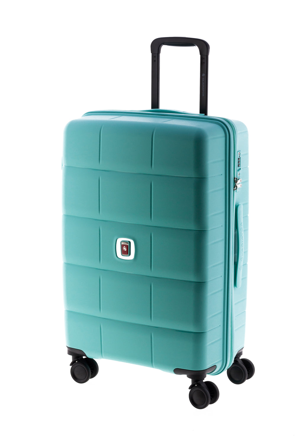 MALETA MEDIANA POLIPROPILENO 4 RUEDAS DOBLES MAGIC GLADIATOR