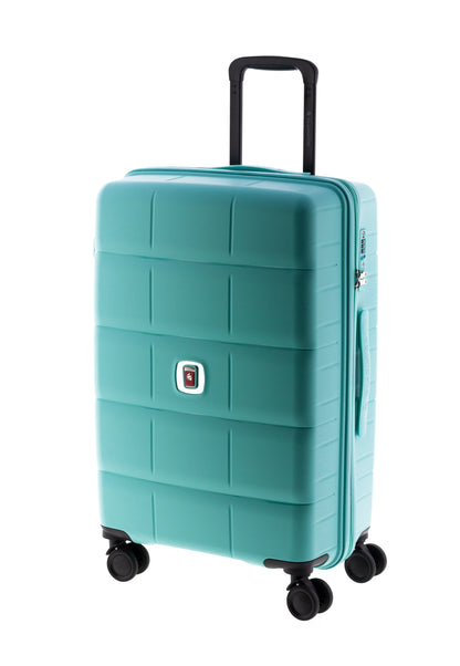 MALETA MEDIANA POLIPROPILENO 4 RUEDAS DOBLES MAGIC GLADIATOR