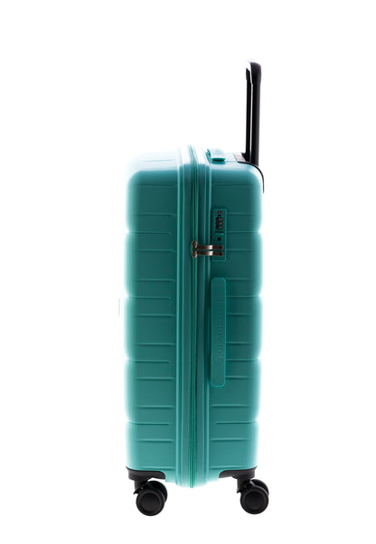 MALETA MEDIANA POLIPROPILENO 4 RUEDAS DOBLES MAGIC GLADIATOR