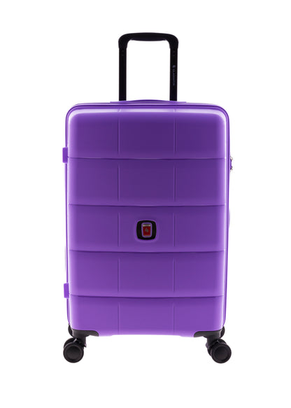 MALETA MEDIANA POLIPROPILENO 4 RUEDAS DOBLES MAGIC GLADIATOR