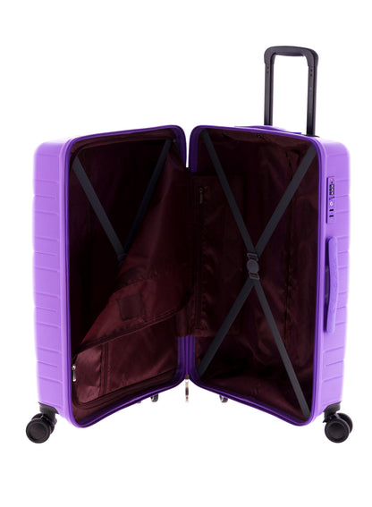 MALETA MEDIANA POLIPROPILENO 4 RUEDAS DOBLES MAGIC GLADIATOR