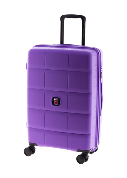 MALETA MEDIANA POLIPROPILENO 4 RUEDAS DOBLES MAGIC GLADIATOR