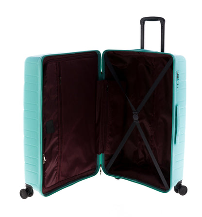 MALETA GRANDE POLIPROPILENO 4 RUEDAS DOBLES Y TSA MAGIC GLADIATOR