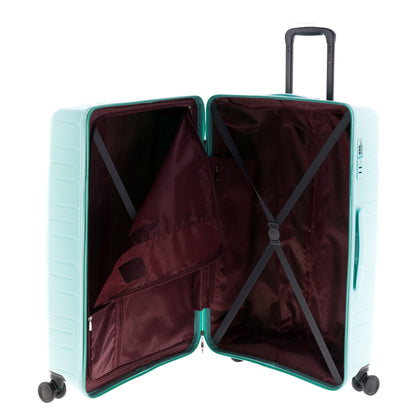 MALETA GRANDE POLIPROPILENO 4 RUEDAS DOBLES Y TSA MAGIC GLADIATOR