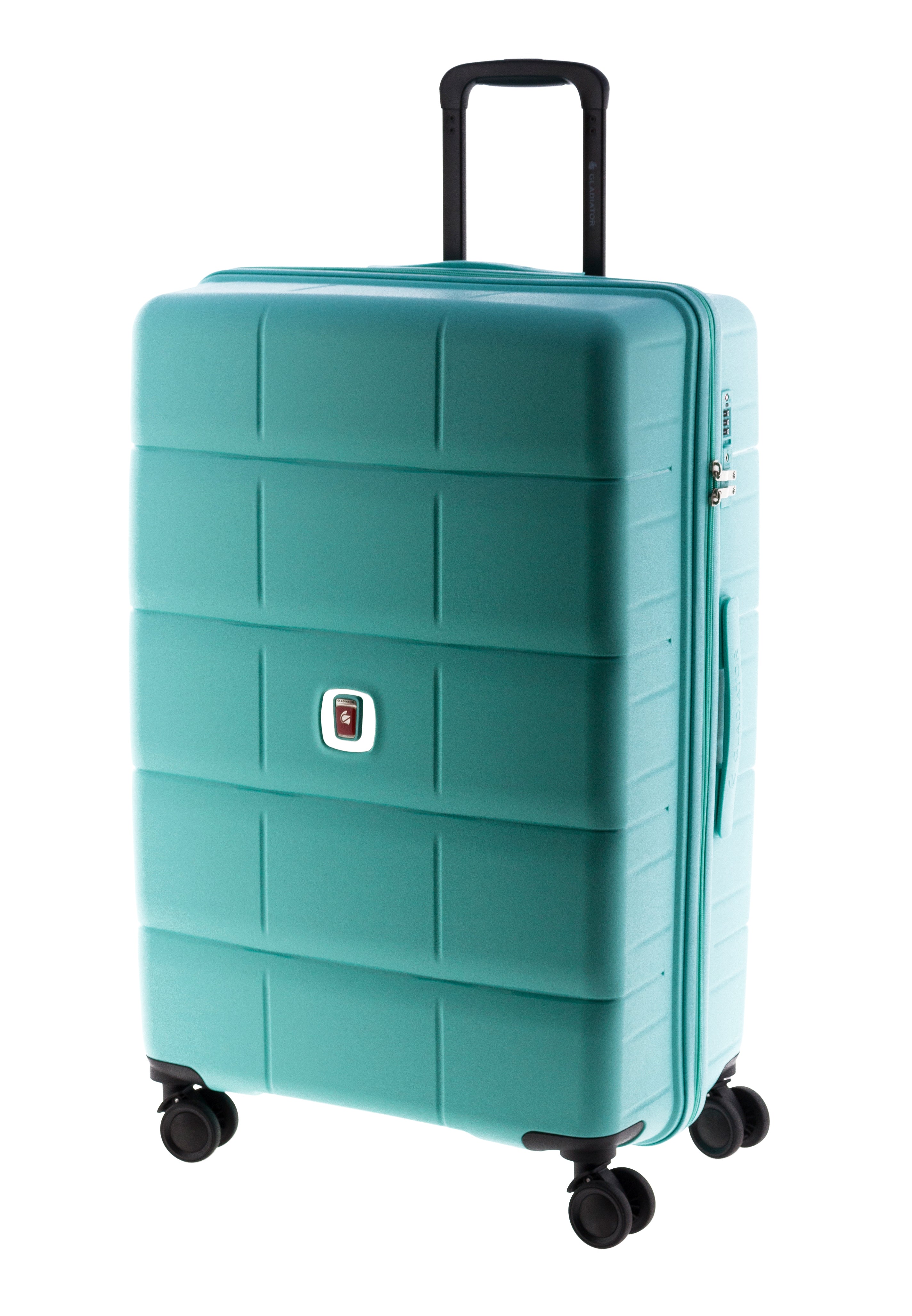 MALETA GRANDE POLIPROPILENO 4 RUEDAS DOBLES Y TSA MAGIC GLADIATOR