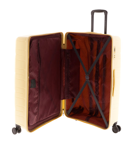 MALETA GRANDE POLIPROPILENO 4 RUEDAS DOBLES Y TSA MAGIC GLADIATOR