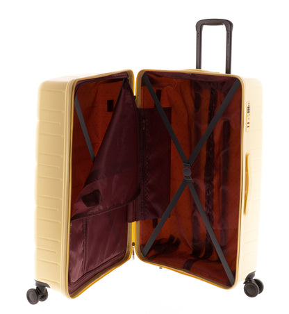 MALETA GRANDE POLIPROPILENO 4 RUEDAS DOBLES Y TSA MAGIC GLADIATOR