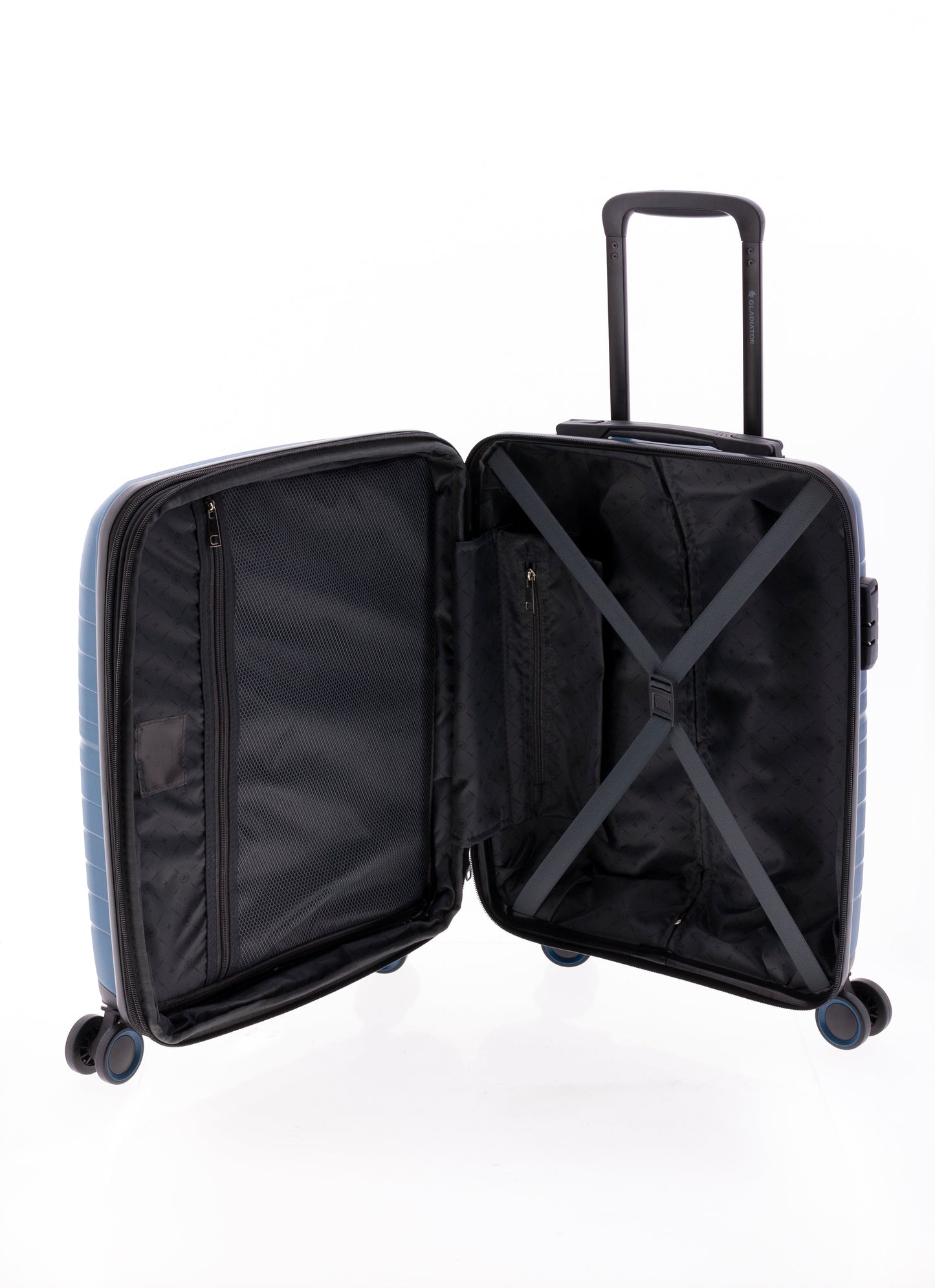 MALETA CABINA POLIPROPILENO 4 RUEDAS DOBLES KICK-OFF GLADIATOR