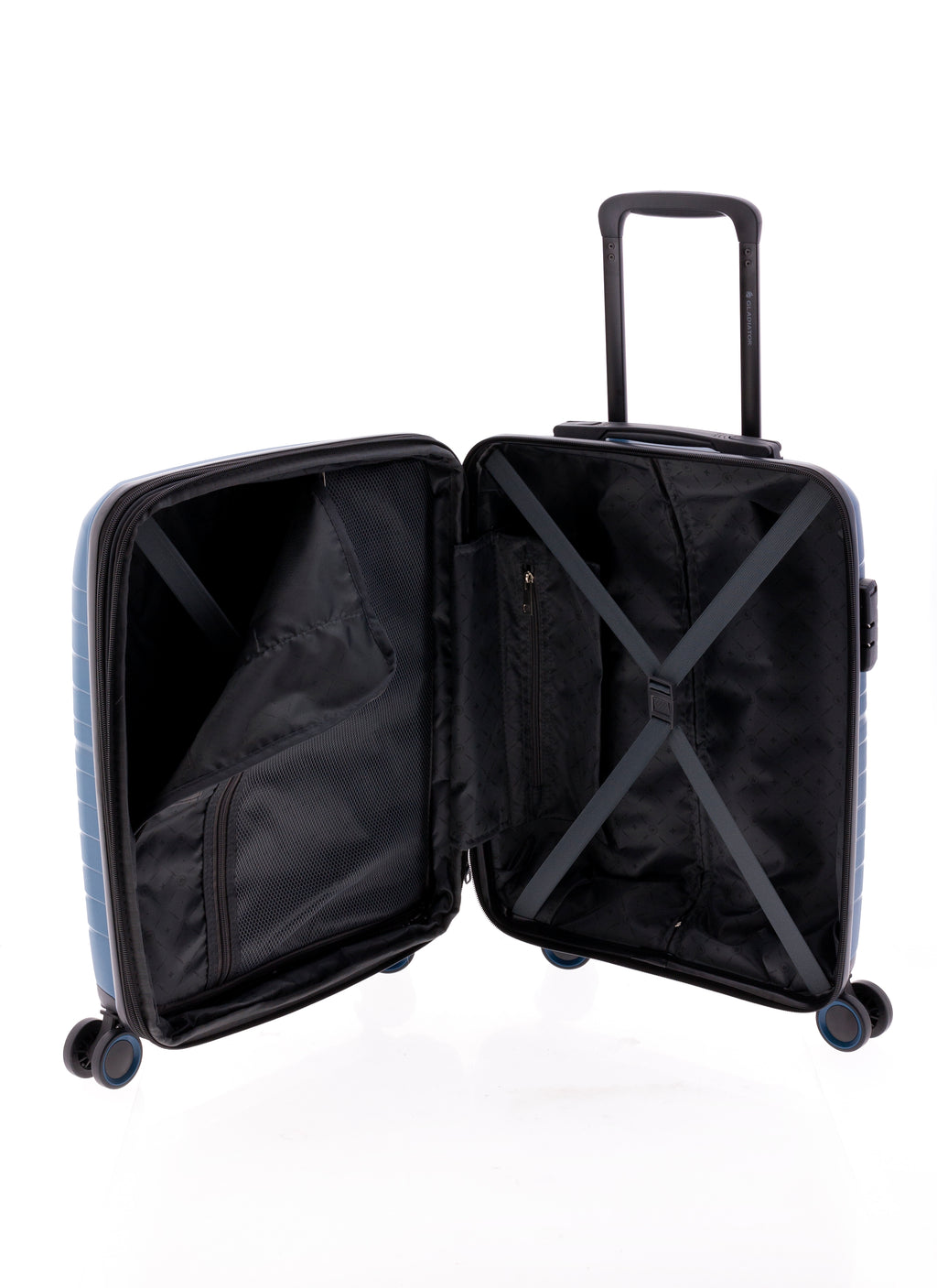 MALETA CABINA POLIPROPILENO 4 RUEDAS DOBLES KICK-OFF GLADIATOR