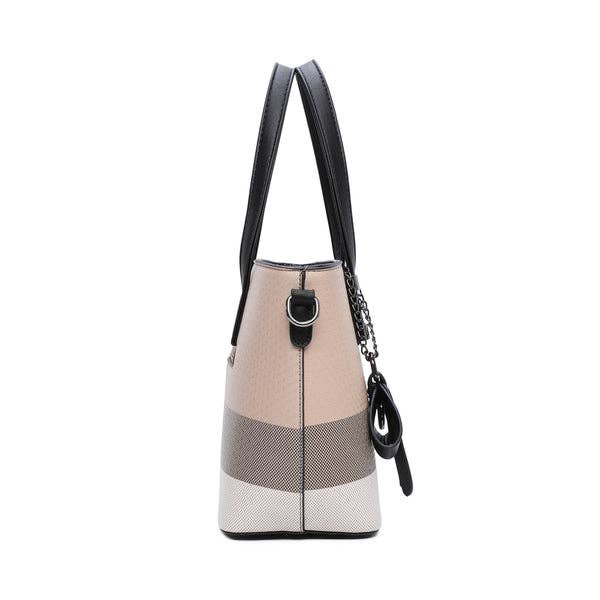 Bolso bandolera Taupe y Negro Mini Jolie