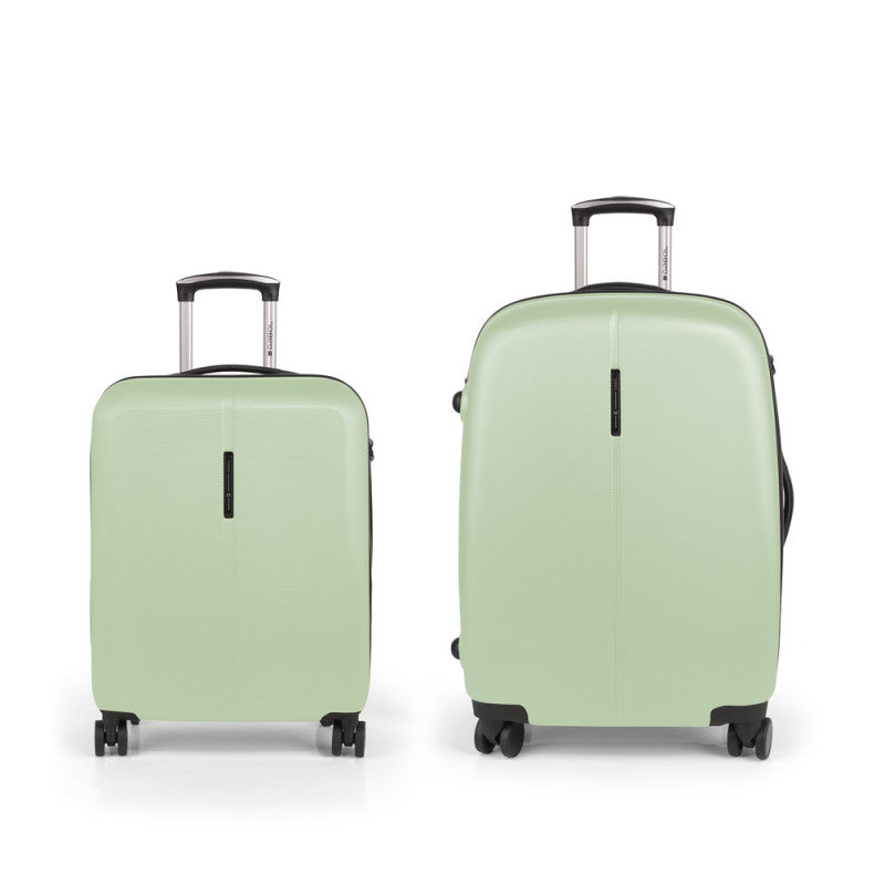 Juego de Maletas (Cabina y mediana) Rígidas Gabol Paradise XP, Expandibles, con 4 Ruedas Dobles