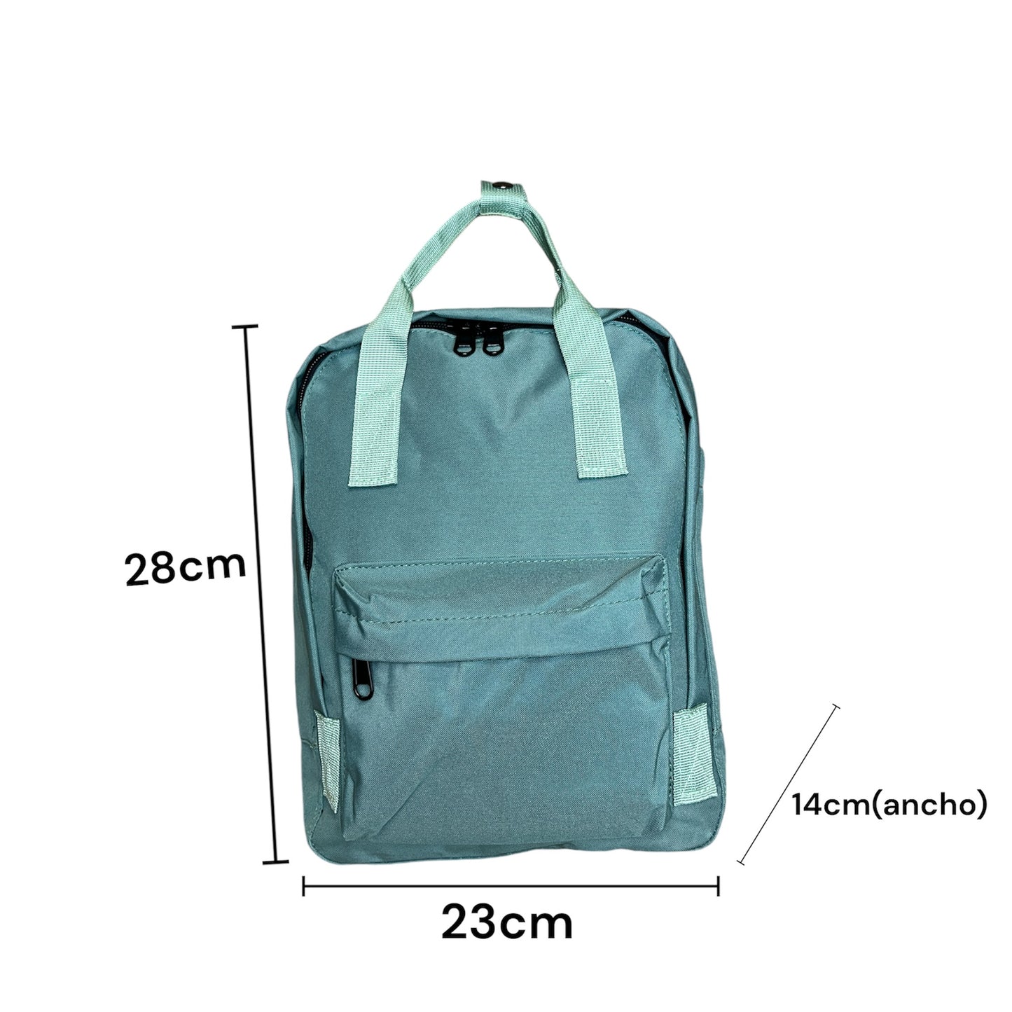 Mochila de Senderismo Pequeño Estilo Kanken Frost green