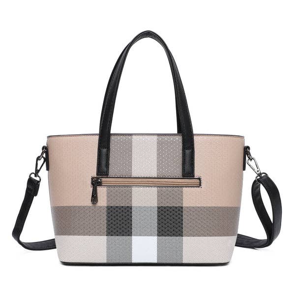 Bolso bandolera Taupe y Negro Mini Jolie