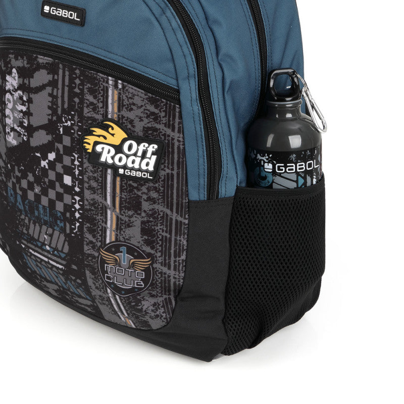 Botella de Acero Inoxidable ROAD Gabol: Hidratación Duradera y Ecológica con Mosquetón