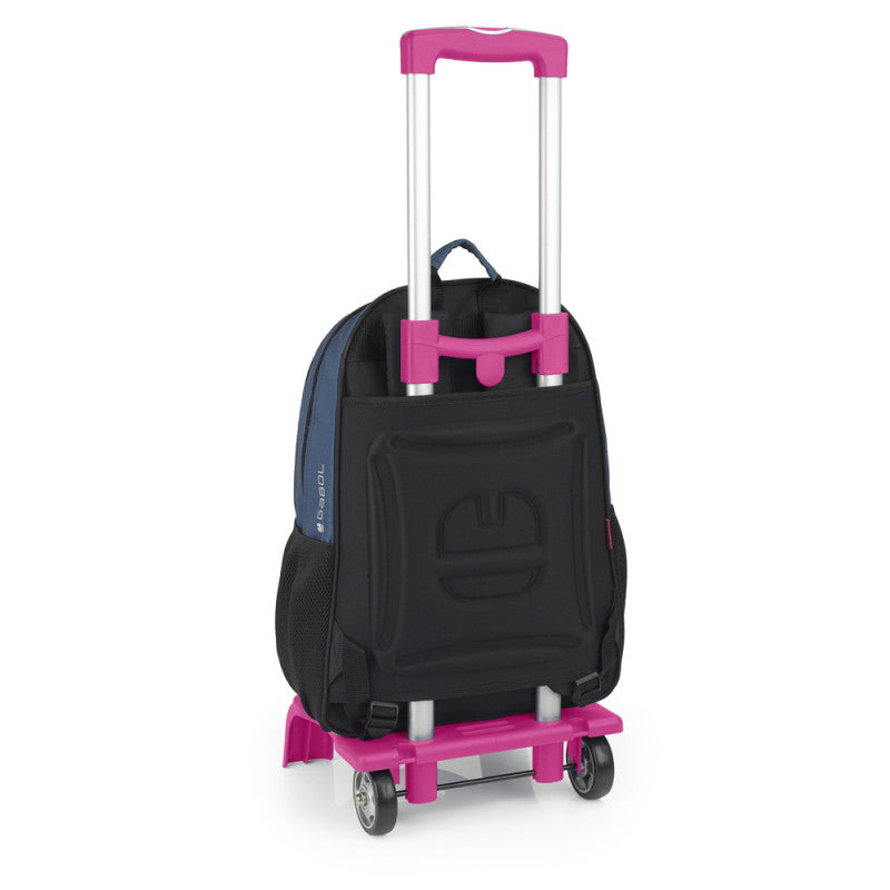 Carro Escolar Gabol Transportador de Mochilas, Ruedas Resistentes, Tirador Extensible