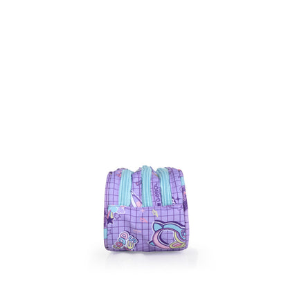 Estuche Triple Gabol FUNNY: Compacto, Duradero con Tres Compartimentos, Asa y sin PVC