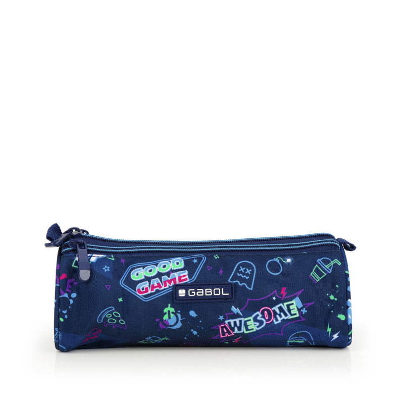 Estuche Triple Gabol LOOT: Diseño Divertido, Gran Capacidad, Duradero y Ecológico