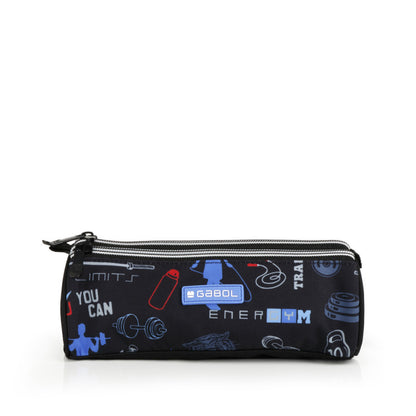 Estuche Triple Gabol TRAINING: Organizador Escolar Impermeable de Poliéster sin PVC