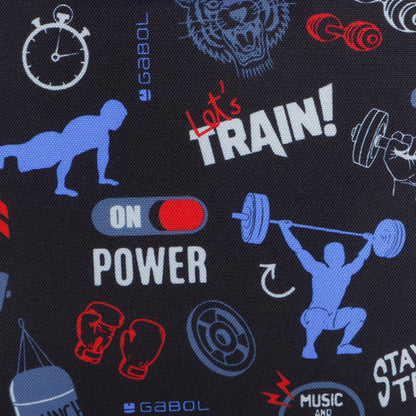 Estuche Triple Gabol TRAINING: Organizador Escolar Impermeable de Poliéster sin PVC