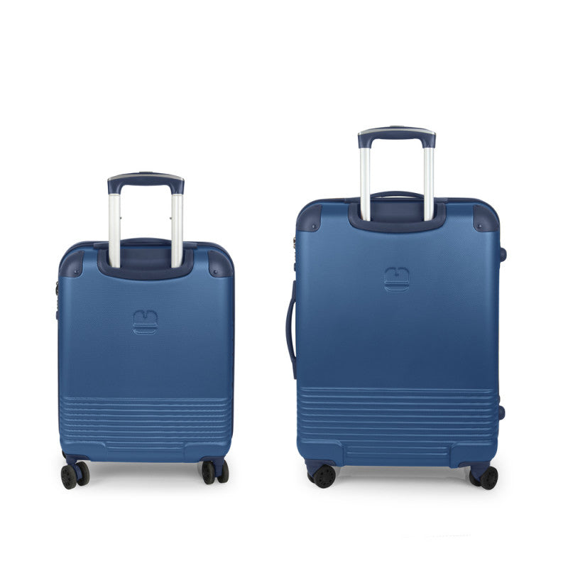 Juego de Maletas Rígidas Expandibles Gabol BALANCE XP, Cabina y Mediana, Azul