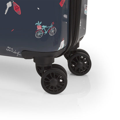 Maleta de Cabina Rígida Gabol Mr. Wonderful Plans, 4 Ruedas Dobles, TSA