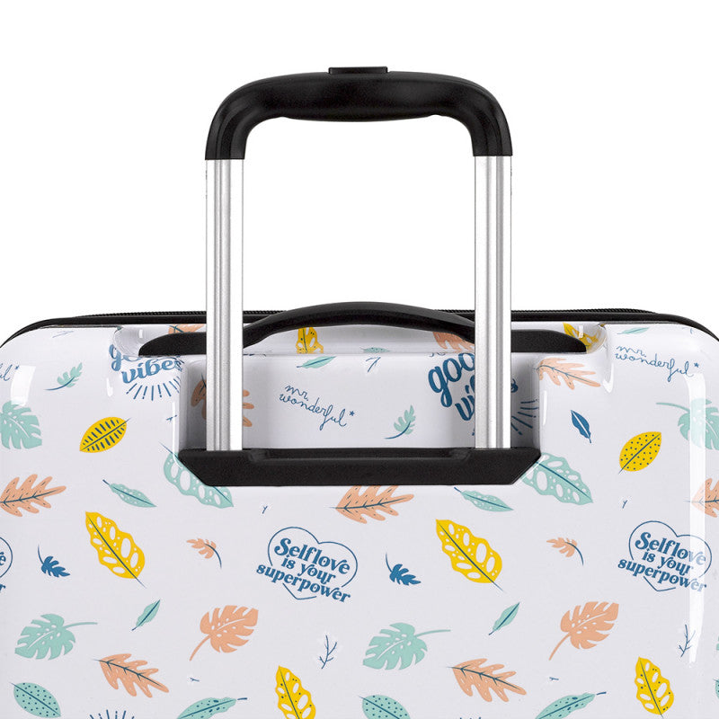 Maleta Cabina Rígida Gabol x Mr. Wonderful Vibes 4 Ruedas Dobles TSA
