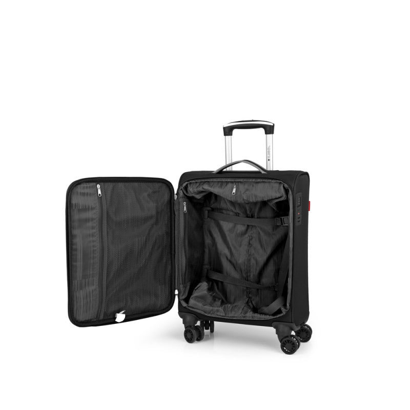 Maleta de Cabina Blanda Gabol ZAMBIA Ligera Ruedas Dobles TSA