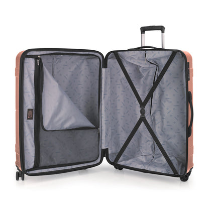 Maleta de Viaje Rígida Gabol BARI Grande Expandible, 4 Ruedas Dobles, TSA