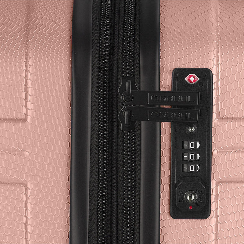 Maleta de Viaje Rígida Gabol BARI Grande Expandible, 4 Ruedas Dobles, TSA