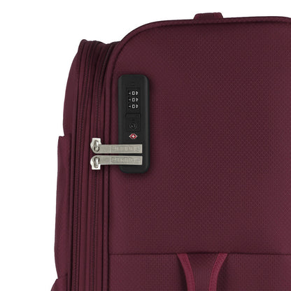 Maleta Grande Gabol Cloud Blanda, Ligera, Expandible, 4 Ruedas Dobles TSA