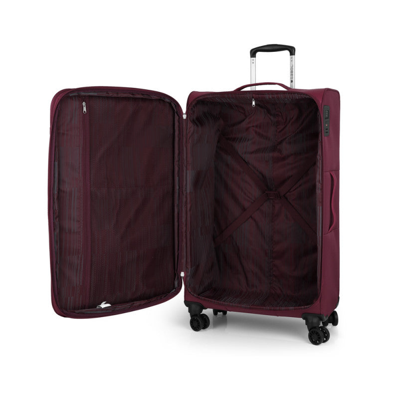 Maleta Grande Gabol Cloud Blanda, Ligera, Expandible, 4 Ruedas Dobles TSA