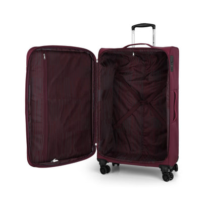 Maleta Grande Gabol Cloud Blanda, Ligera, Expandible, 4 Ruedas Dobles TSA