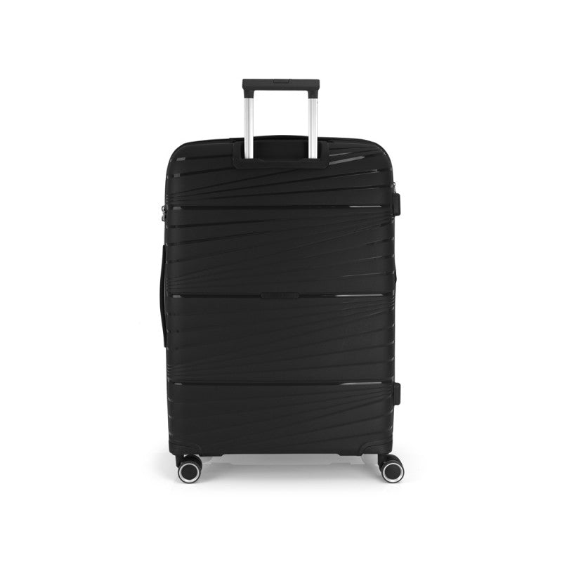 Maleta Grande KIBA Expandible Rígida con Cerradura TSA y 4 Ruedas Dobles