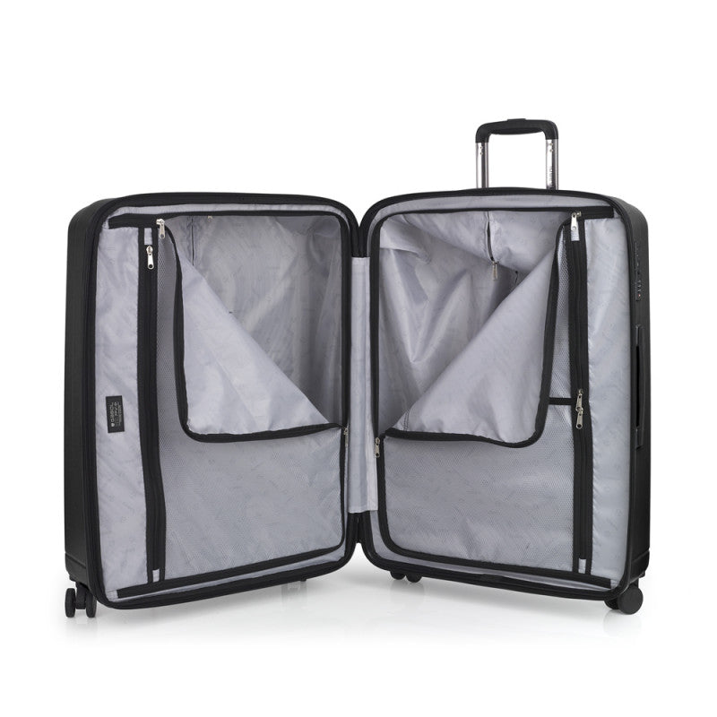 Maleta Grande Rígida Gabol Radar Expandible: Seguridad TSA, 4 Ruedas Dobles