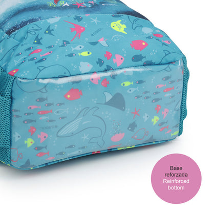 Mochila Escolar Gabol ACQUA Adaptable Carro 15.6 Pulgadas Reforzada Poliéster