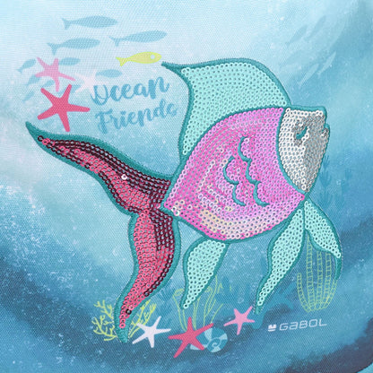 Mochila Escolar Gabol ACQUA Adaptable Carro 15.6 Pulgadas Reforzada Poliéster