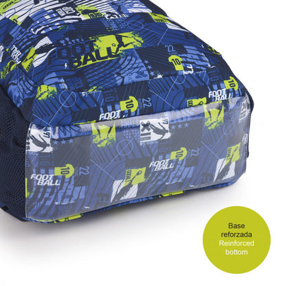 Mochila Escolar Gabol Ball Grande Adaptable a Carro con 2 Compartimentos