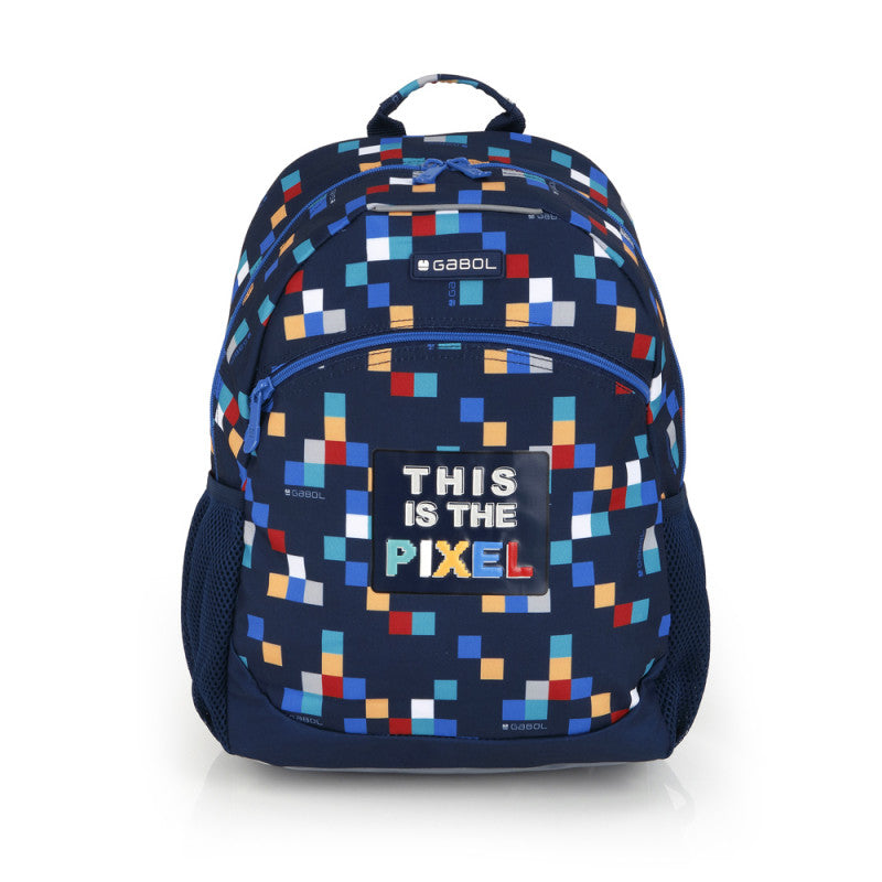 Mochila Escolar Gabol CUBIK Adaptable Carro, Resistente Agua, Ergonómica, Organizador Interno