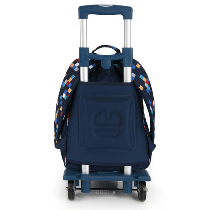 Mochila Escolar Gabol CUBIK Adaptable Carro, Resistente Agua, Ergonómica, Organizador Interno