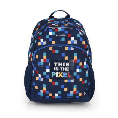 Mochila Escolar Gabol CUBIK Adaptable Carro, Resistente Agua, Ergonómica, Organizador Interno