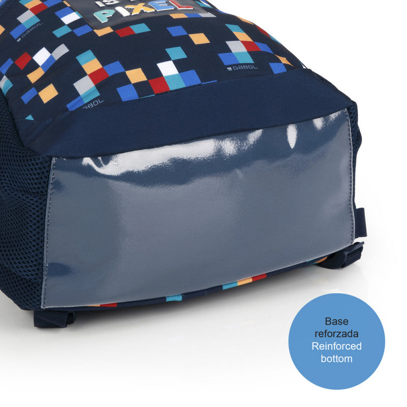 Mochila Escolar Gabol CUBIK Adaptable Carro, Resistente Agua, Ergonómica, Organizador Interno