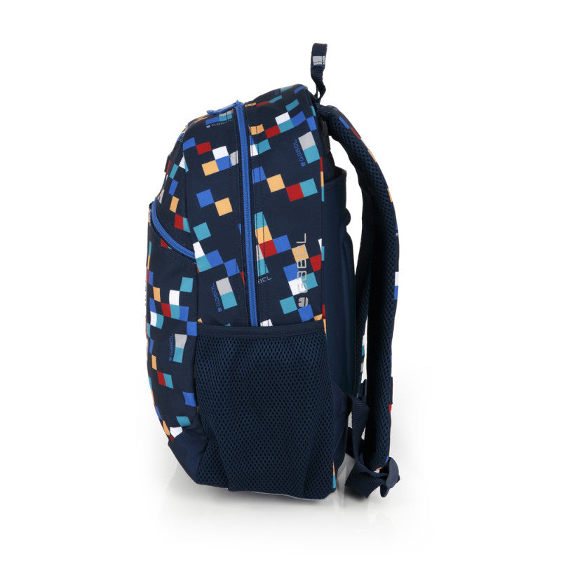 Mochila Escolar Gabol CUBIK Adaptable Carro, Resistente Agua, Ergonómica, Organizador Interno
