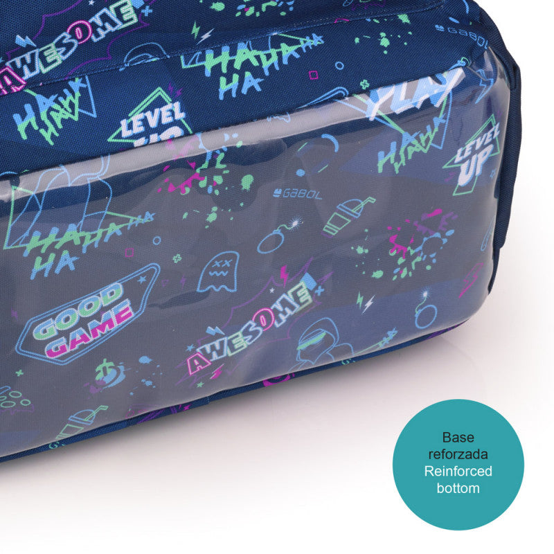 Mochila Escolar Gabol Loot Adaptable a Carro con Diseño Divertido y Resistente