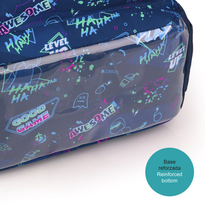 Mochila Escolar Gabol Loot Adaptable a Carro con Diseño Divertido y Resistente